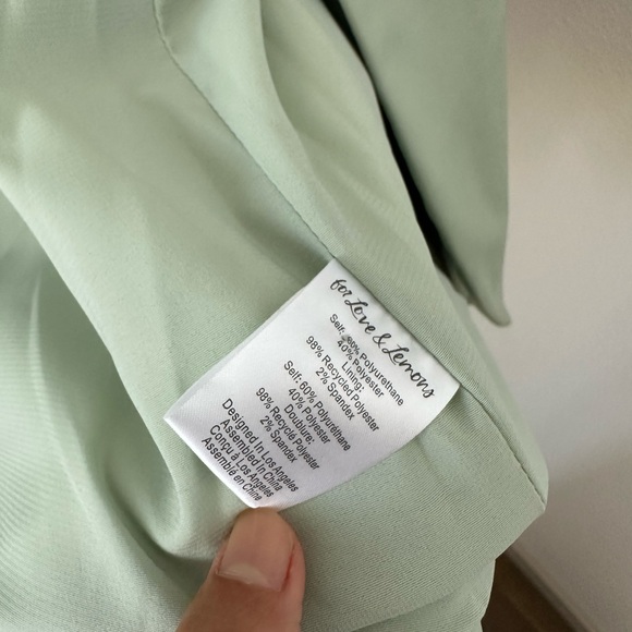 For Love & Lemons Mint Oversized Blazer in S - Picture 5 of 6